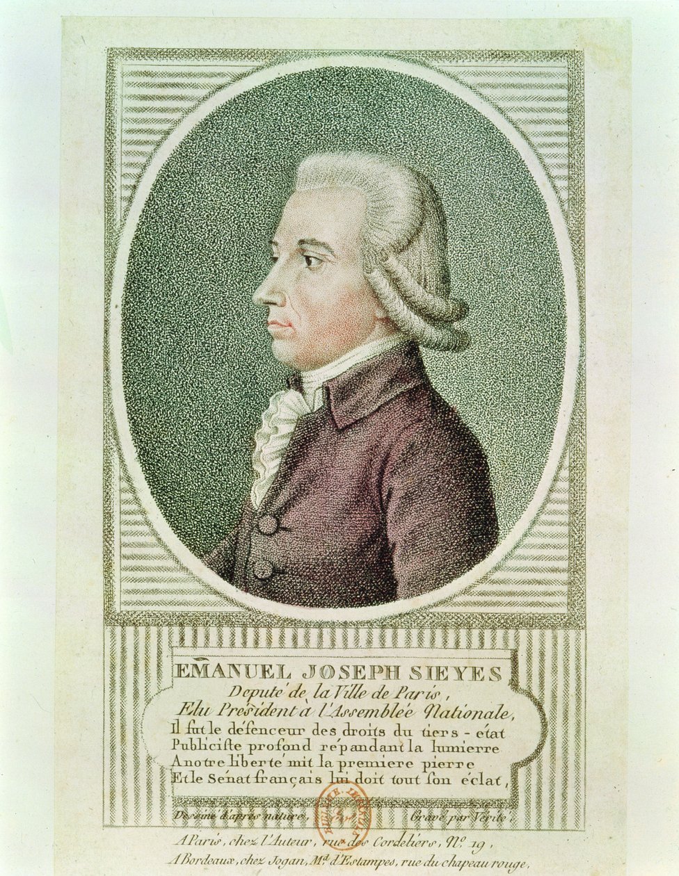 Emmanuel Joseph Sieyes (1748-1836) von Jean Baptiste Verite