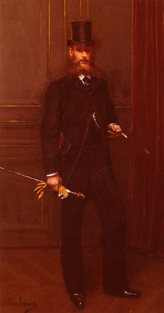 Porträt eines eleganten Mannes von Jean Beraud