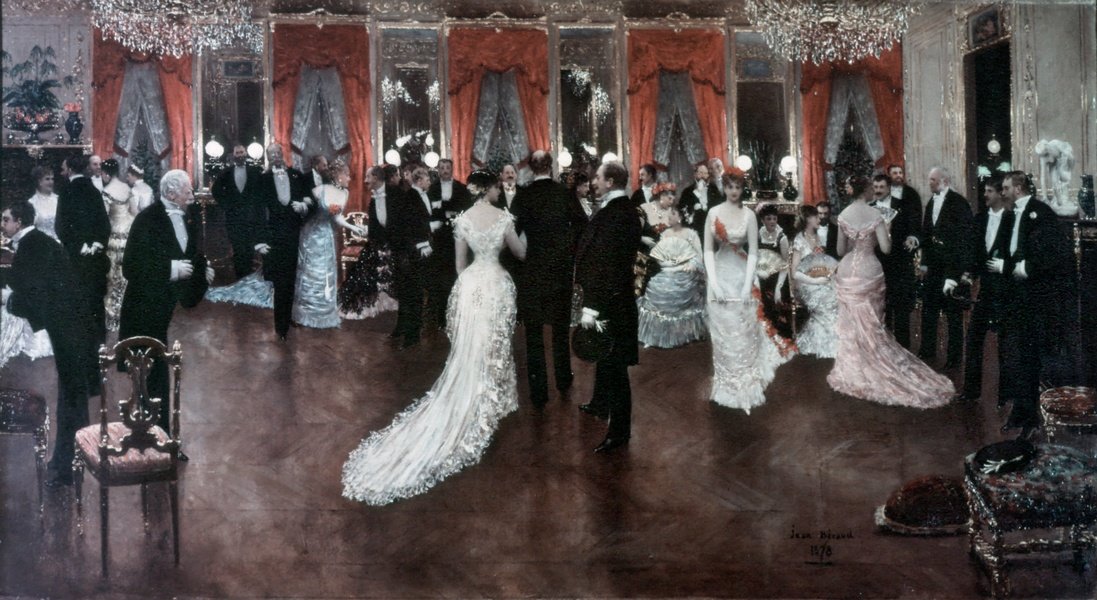 Soiree im Hotel Caillebotte in der Rue Monceau im Jahre 1878 von Jean Beraud