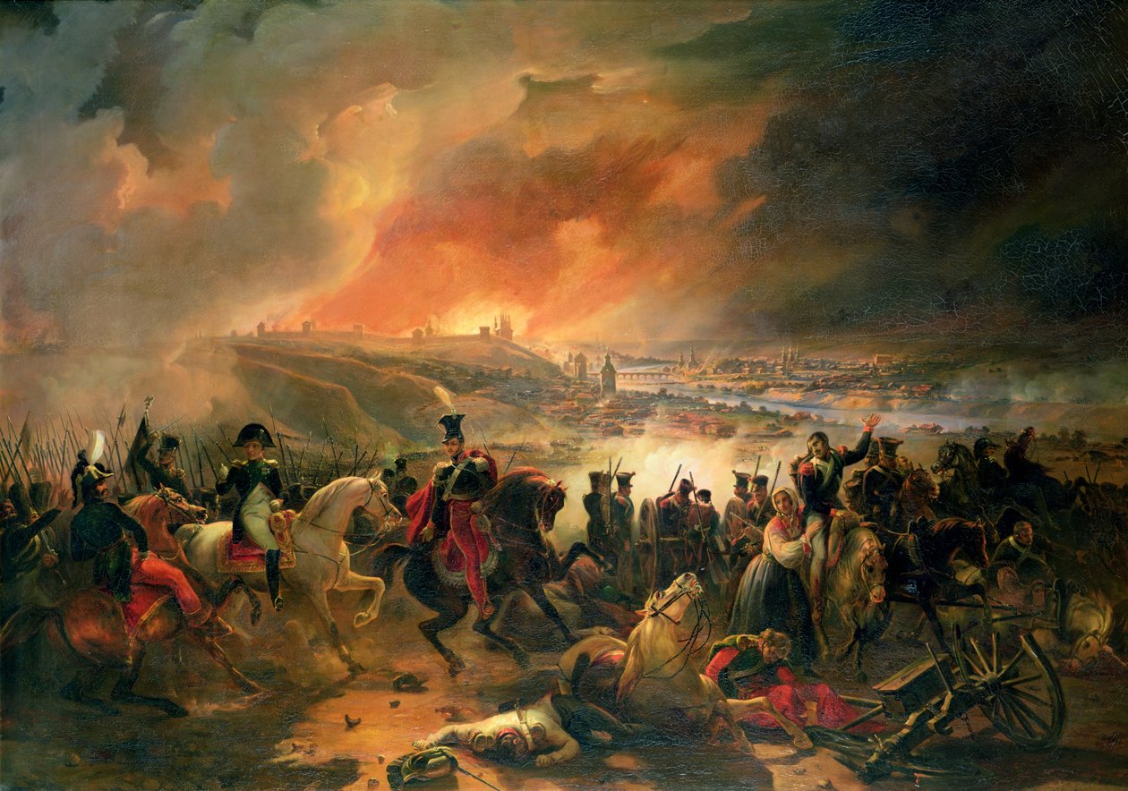 Die Schlacht von Smolensk, 17. August 1812, 1839 von Jean Charles Langlois