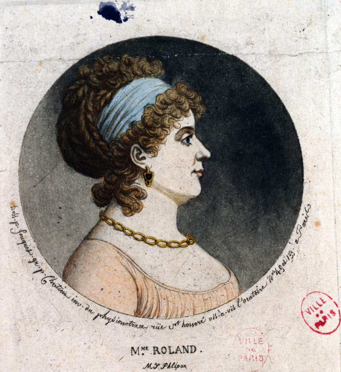 Porträt von Madame Roland (1754-93) von Jean Fouquet