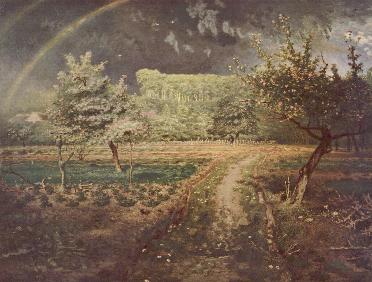Frühling von Jean Francois Millet