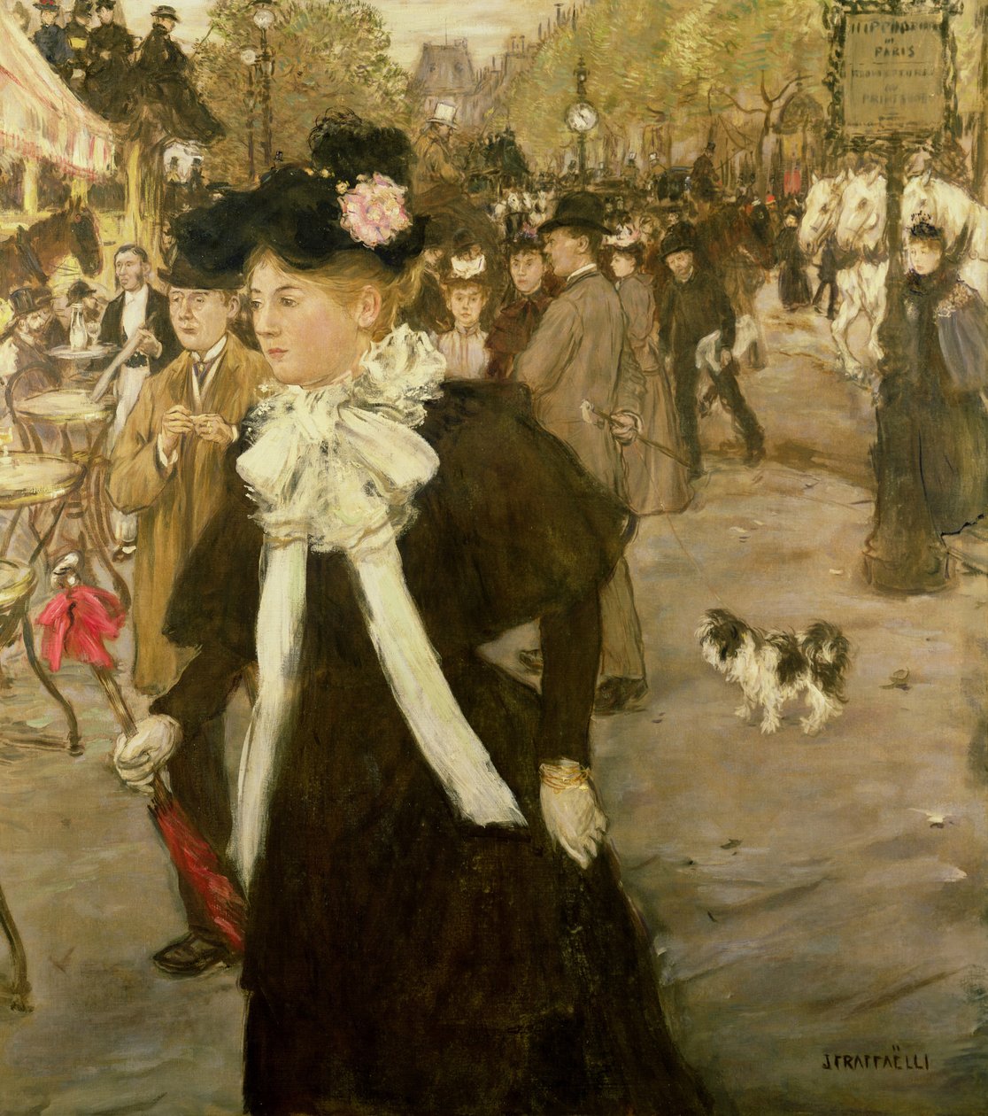 Boulevard des Italiens von Jean Francois Raffaelli