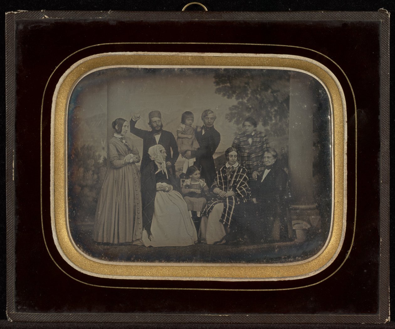 (Gruppenporträt von neun Mitgliedern des Kreises Eynard-Lullin) von Jean Gabriel Eynard