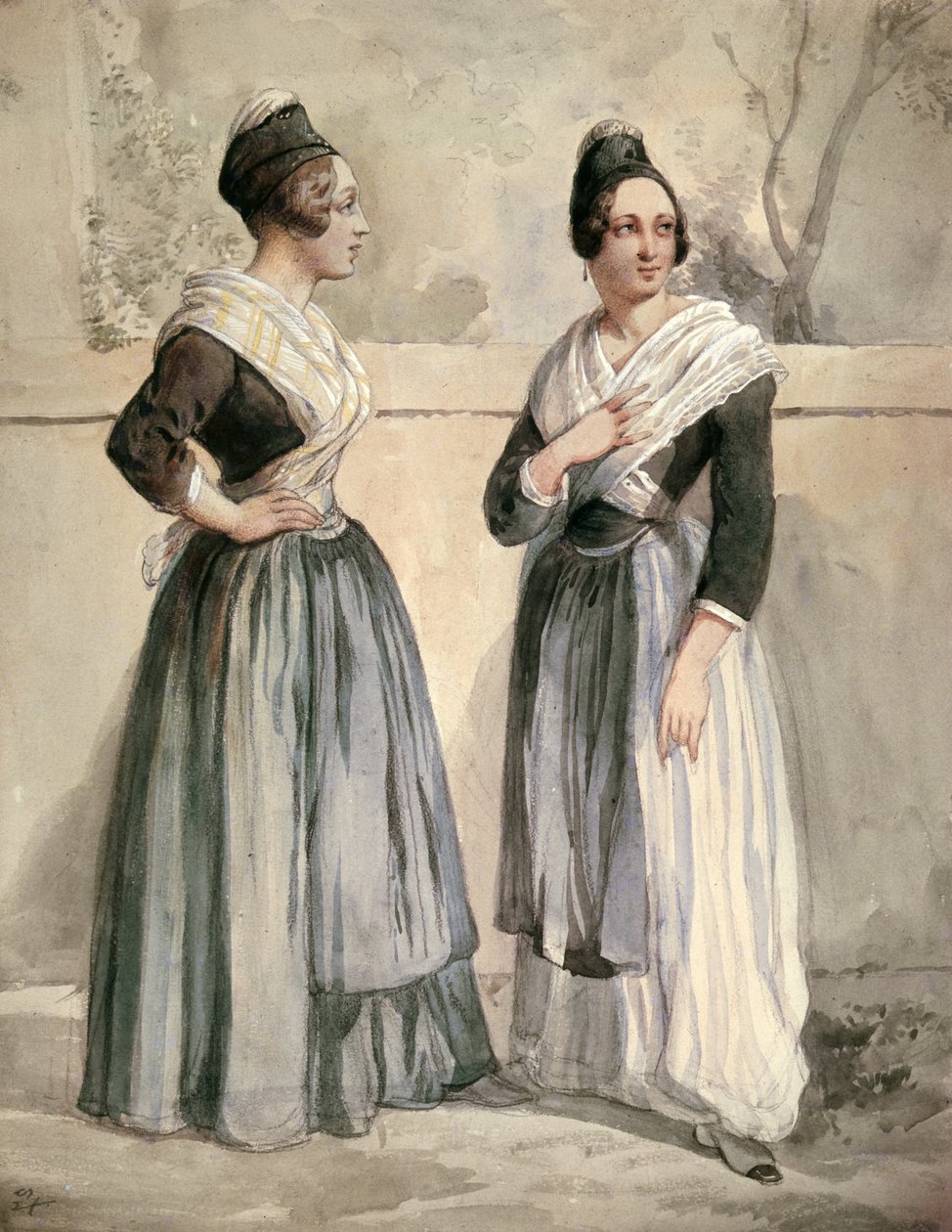 Einwohner von Arles zur Zeit von Daudet und Bizet von Jean Joseph Bonaventure Laurens