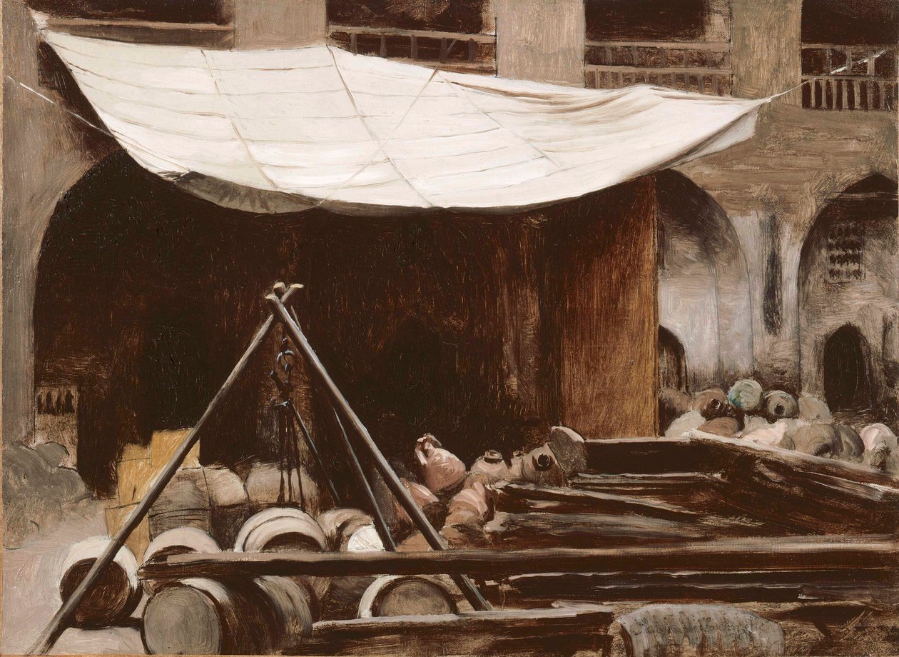 Die Souks im Herzen von Kairo, 1861-62 von Jean Leon Gerome