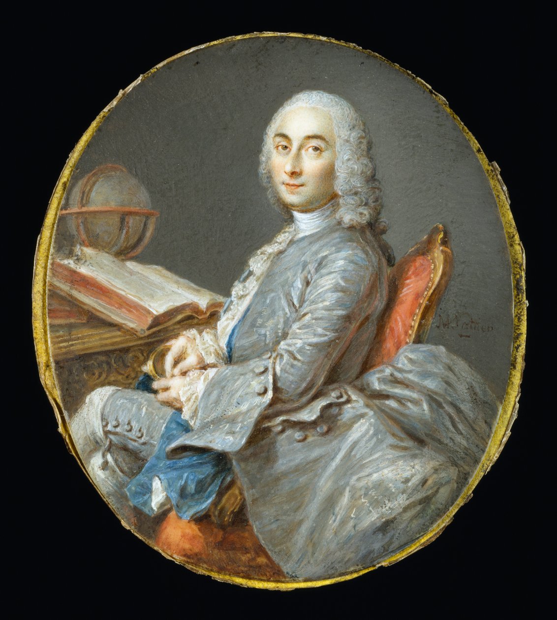 Miniaturporträt von César François Cassini de Thury von Jean Marc Nattier