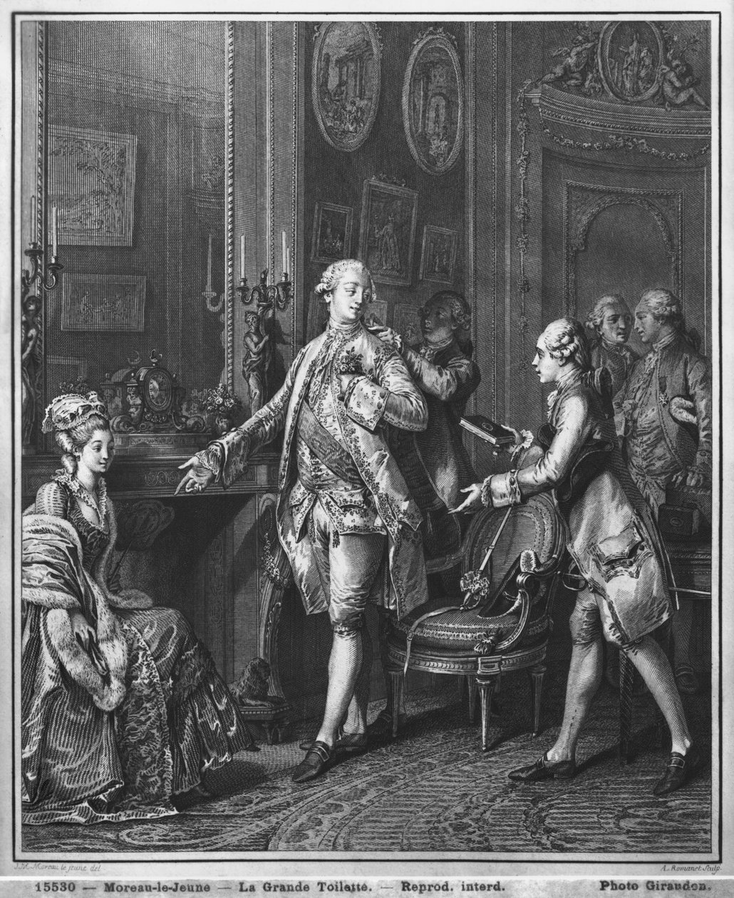 Die große Toilette, graviert von Antoine Louis Romanet, ca. 1777 von Jean Michel the Younger Moreau