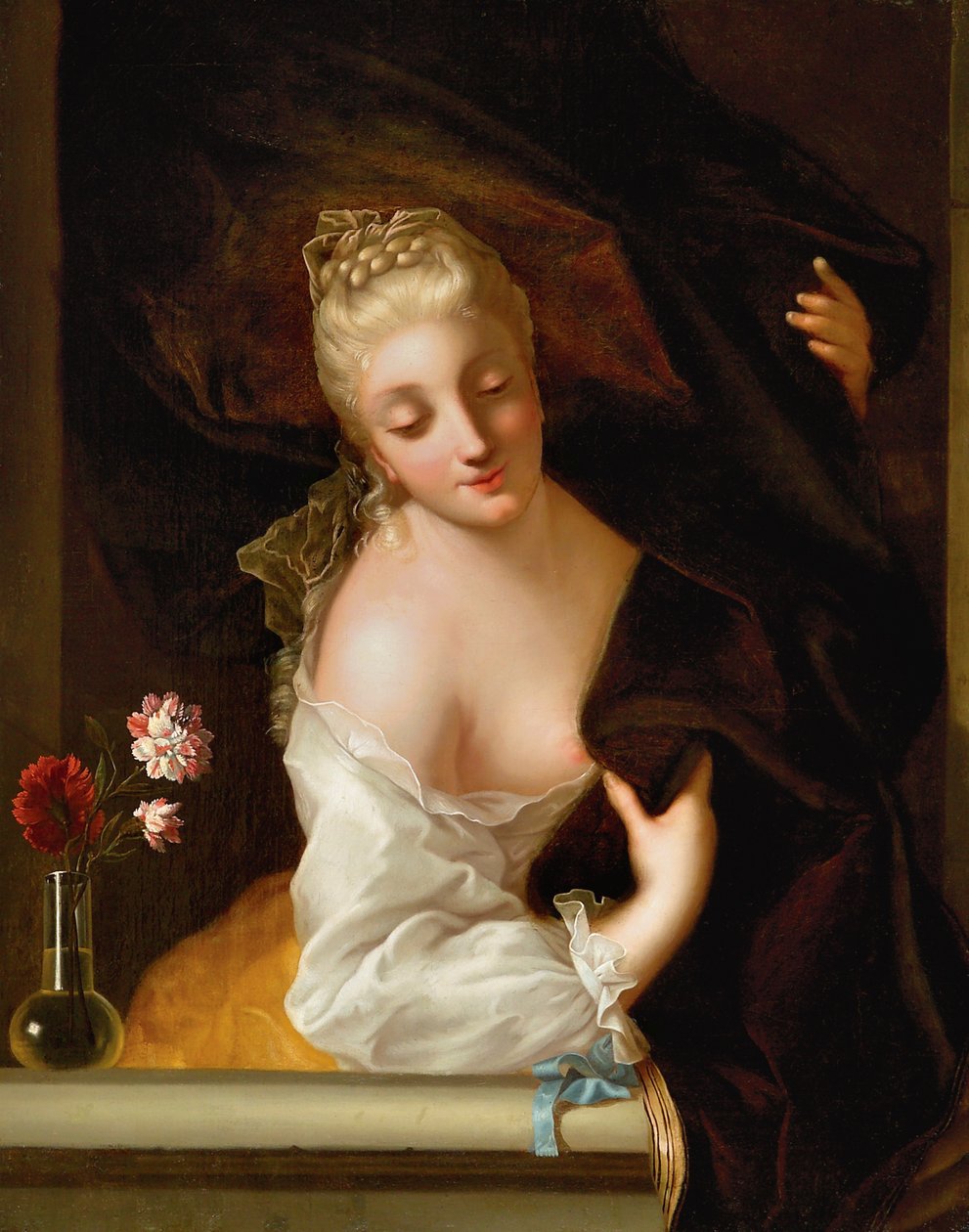 Eine Dame am Fenster von Jean Raoux