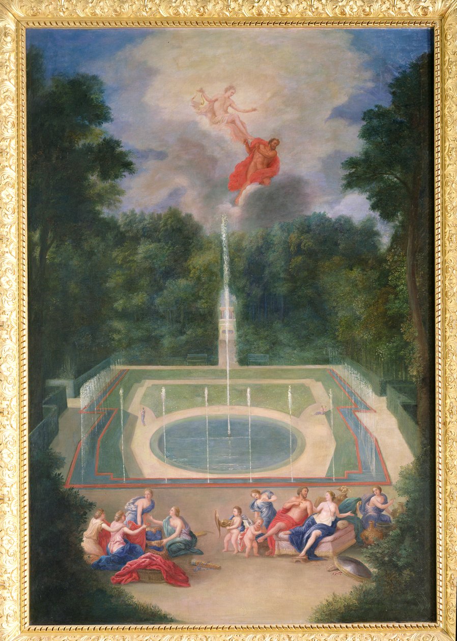 Die Haine von Versailles mit Mars und Venus vor Apollo und Vulkan, 1688 von Jean the Younger Cotelle