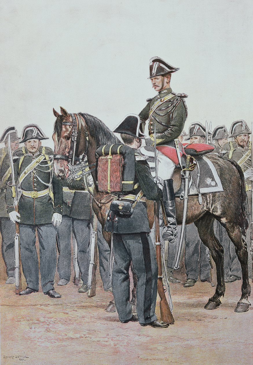 Gendarmerie in Paradeuniform, 1887 von Jean Baptiste Edouard Detaille