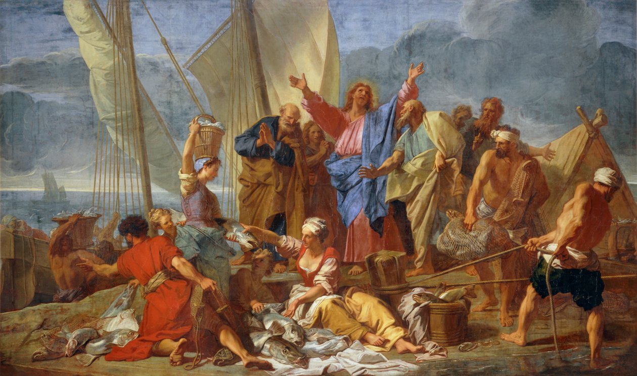 Der wunderbare Fischzug von Jean Baptiste Jouvenet