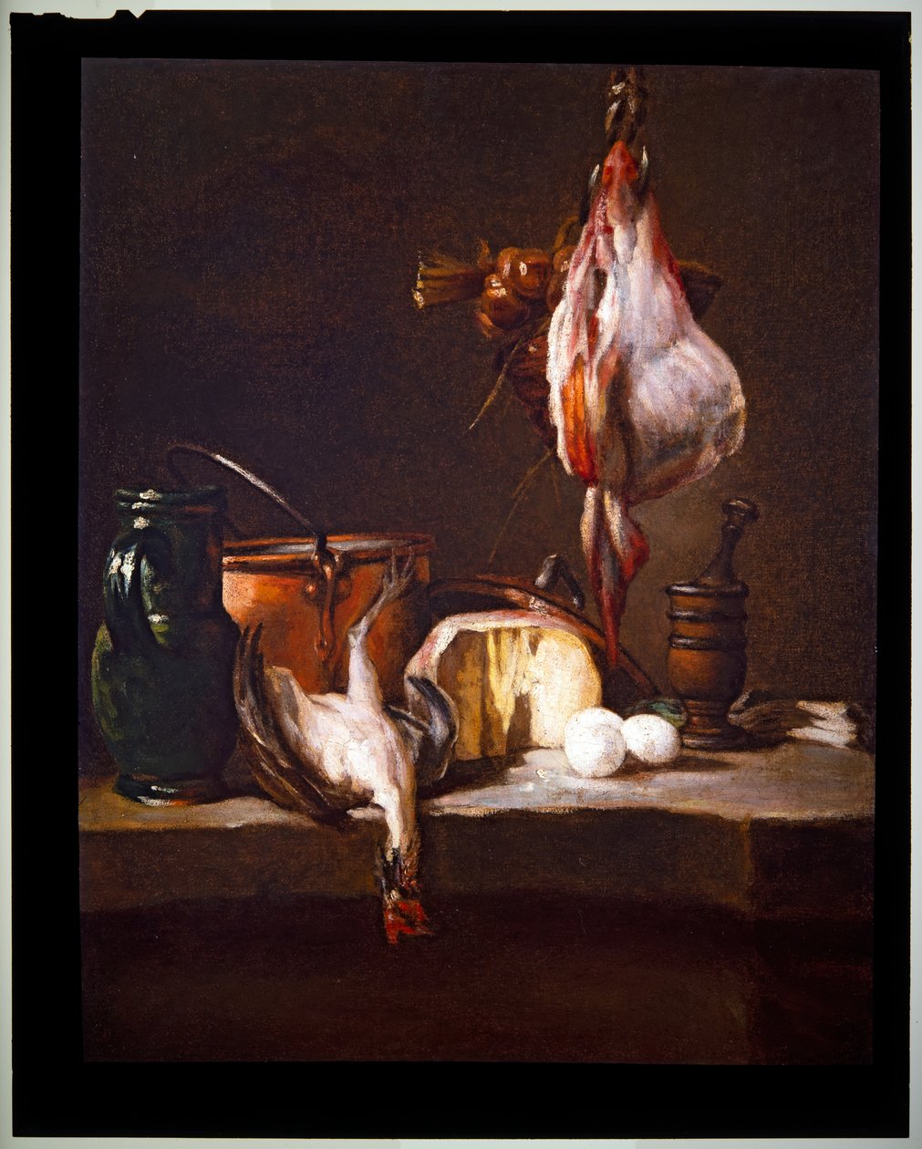 Küchentisch mit einem Rochen von Jean Baptiste Simeon Chardin