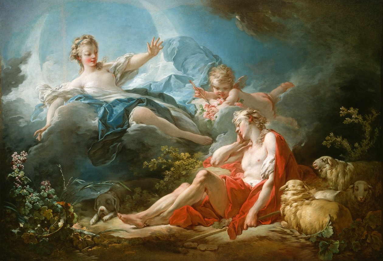 Diana und Endymion, ca. 1753-56 von Jean Honore Fragonard