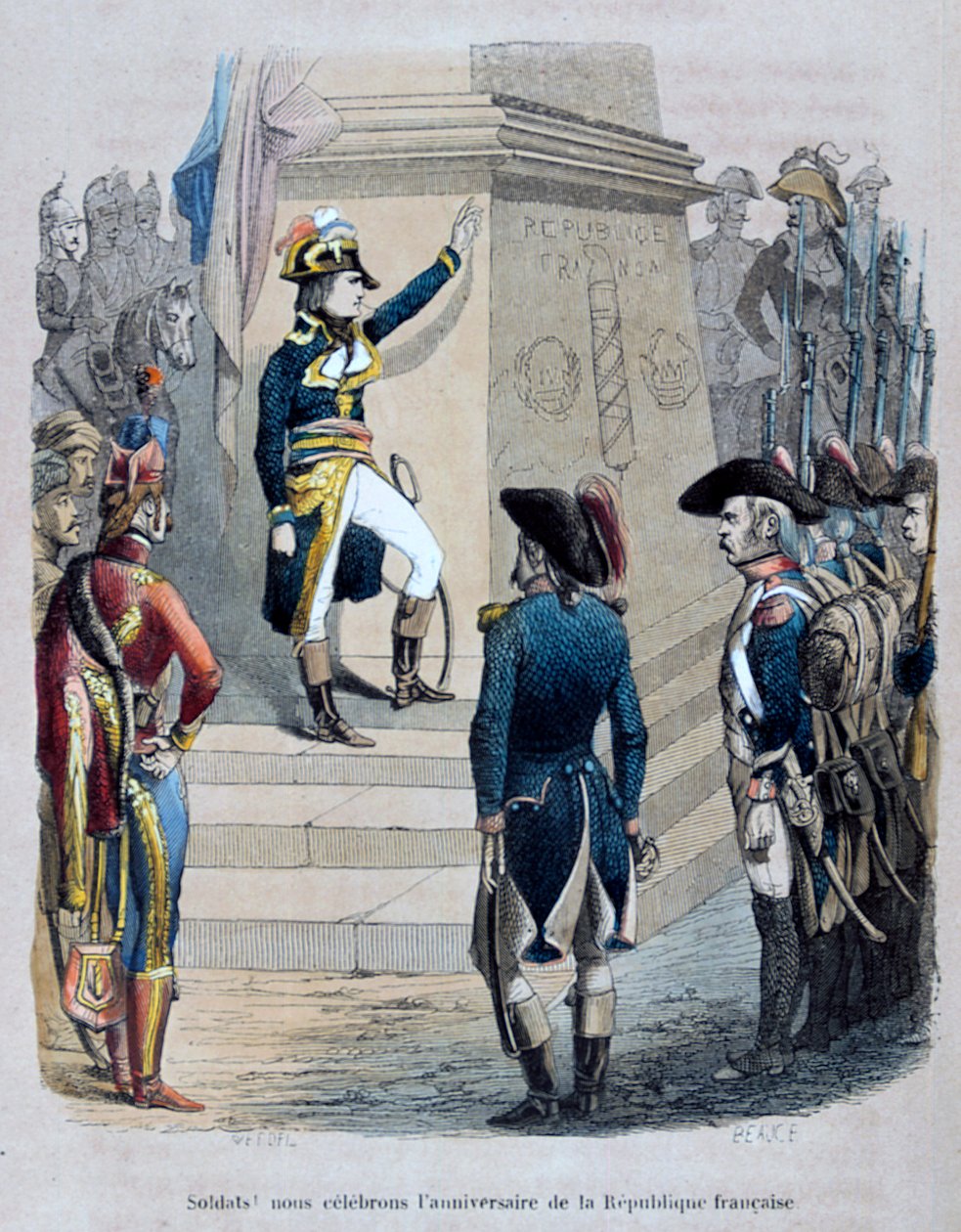 Napoleon in Ägypten, 1847 von Jean Adolphe Beauce