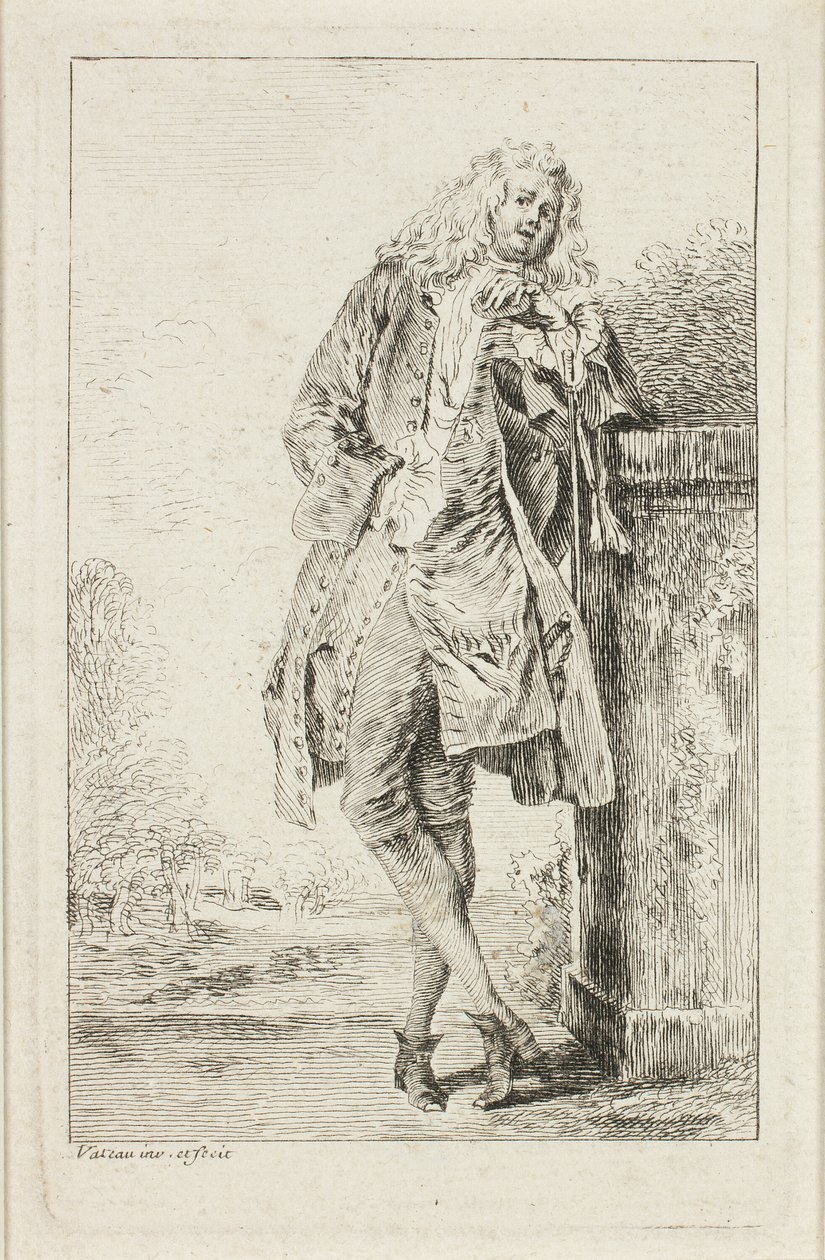 Modische Figuren von Jean Antoine Watteau