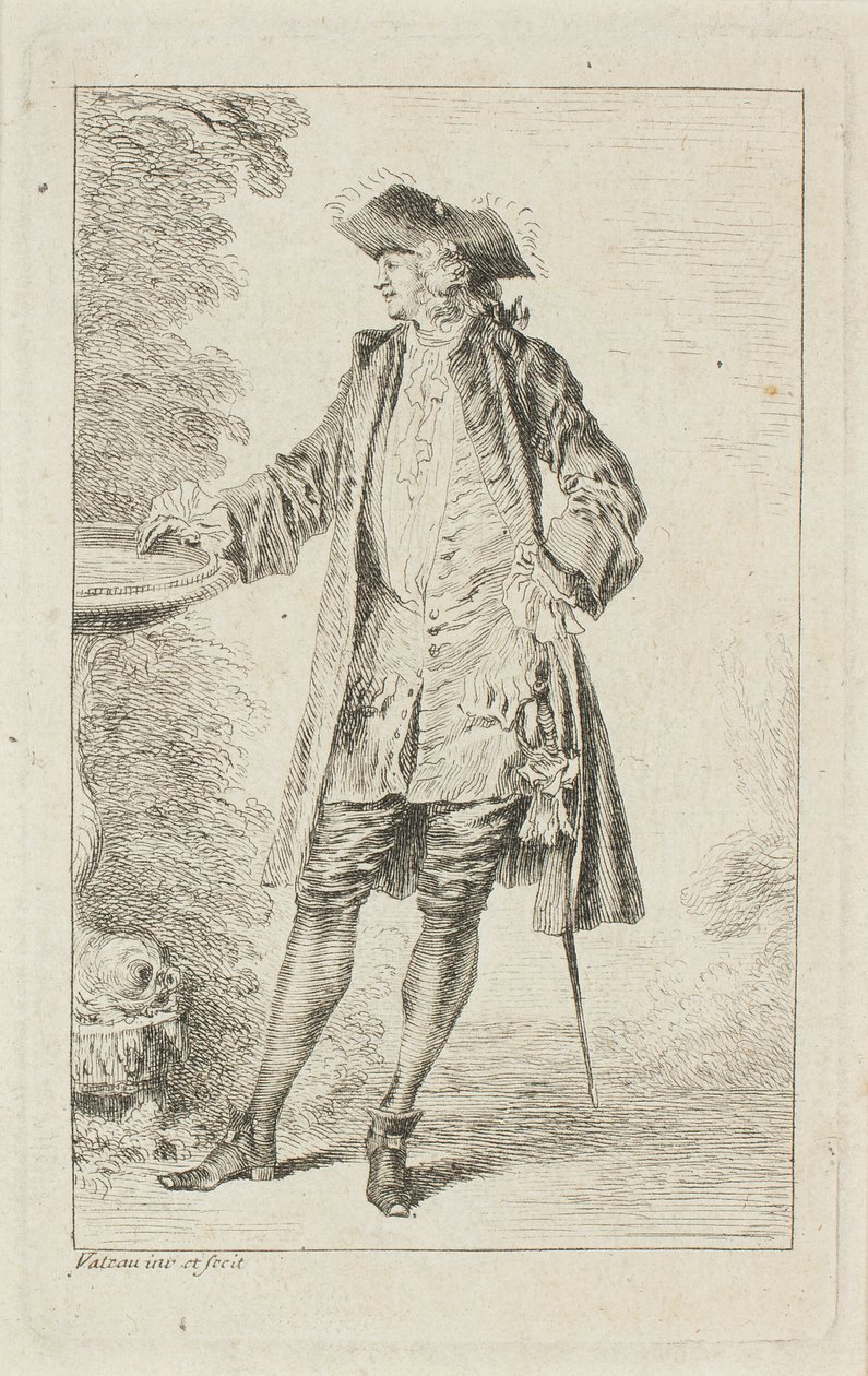 Modische Figuren von Jean Antoine Watteau
