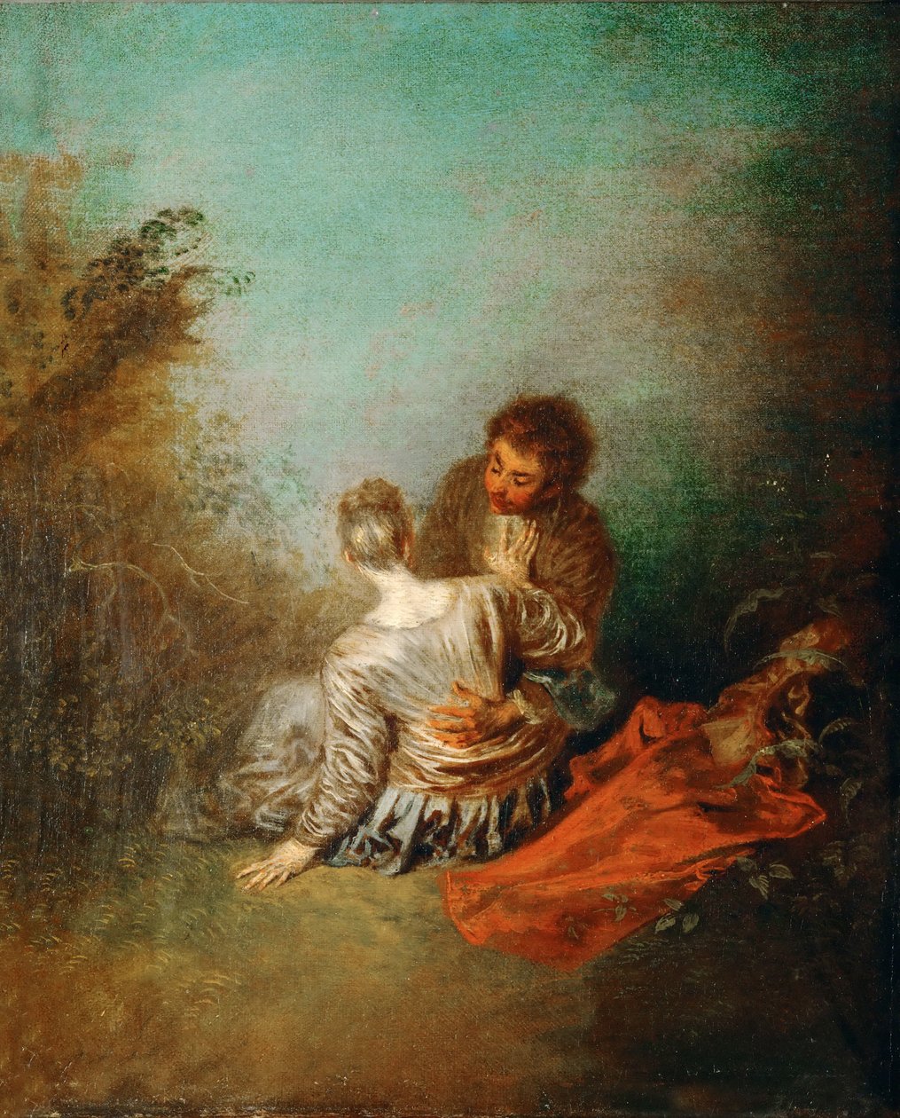 Le Faux Pas von Jean Antoine Watteau