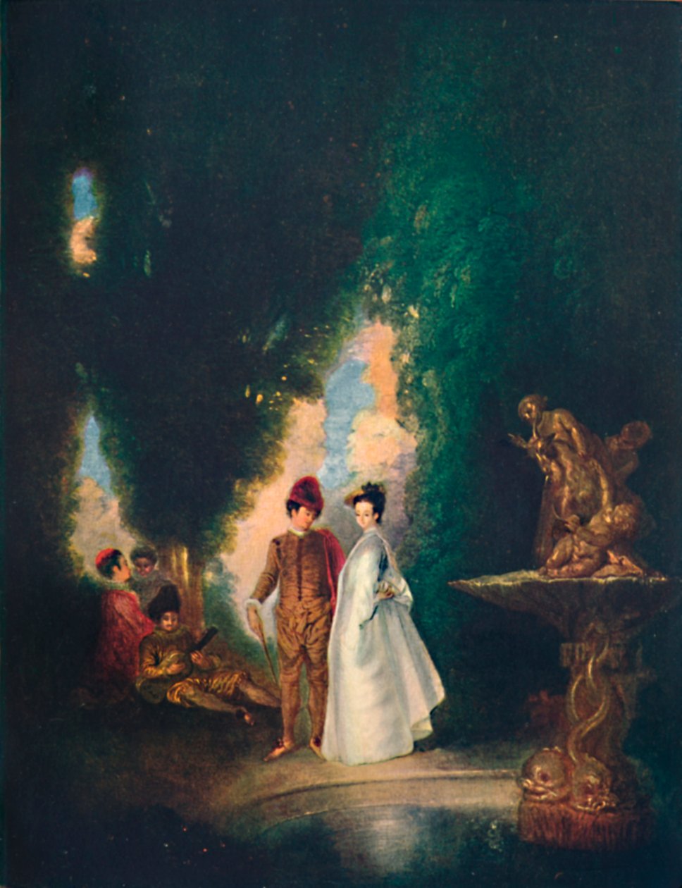 Der Brunnen, 18. Jahrhundert, 1911 von Jean Antoine Watteau