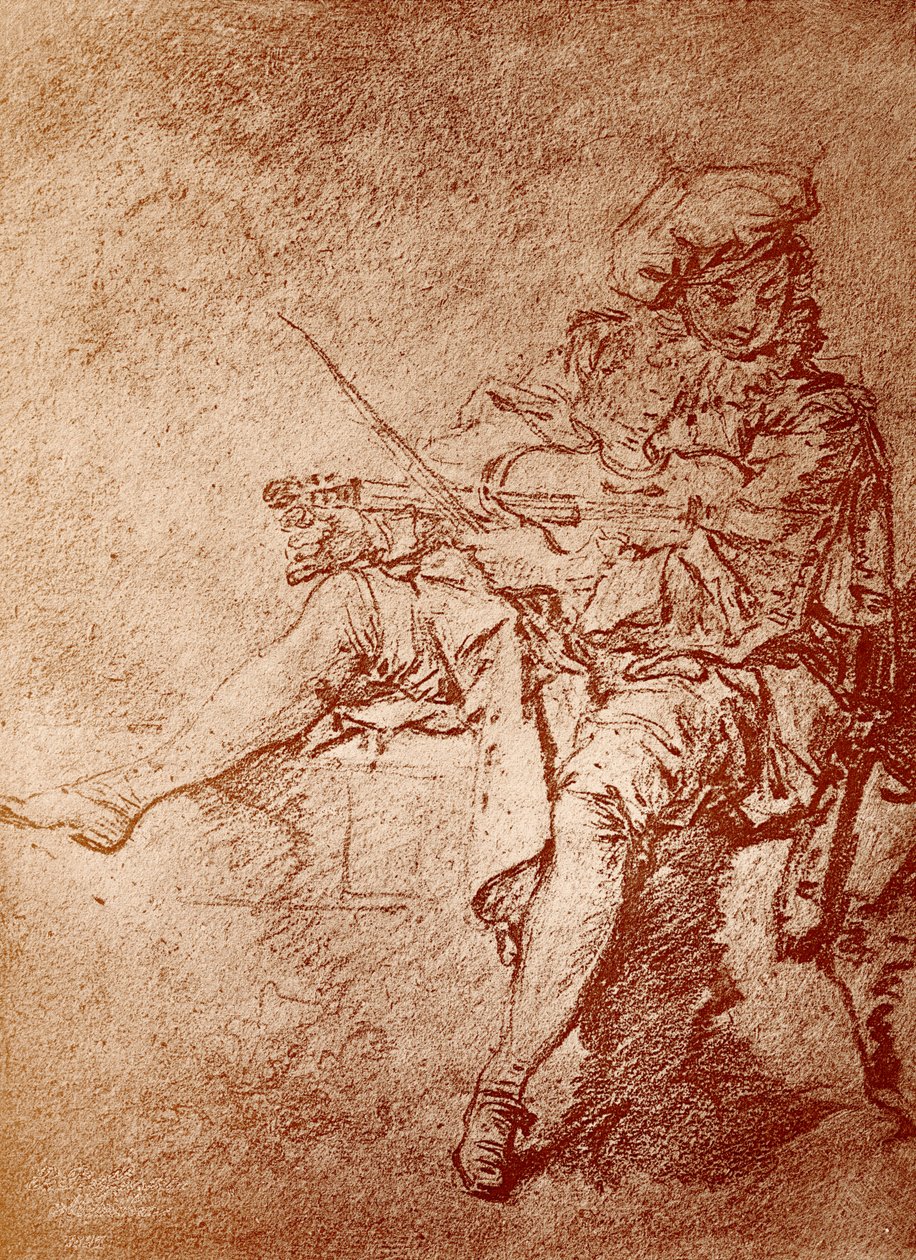 Der Geiger von Jean Antoine Watteau