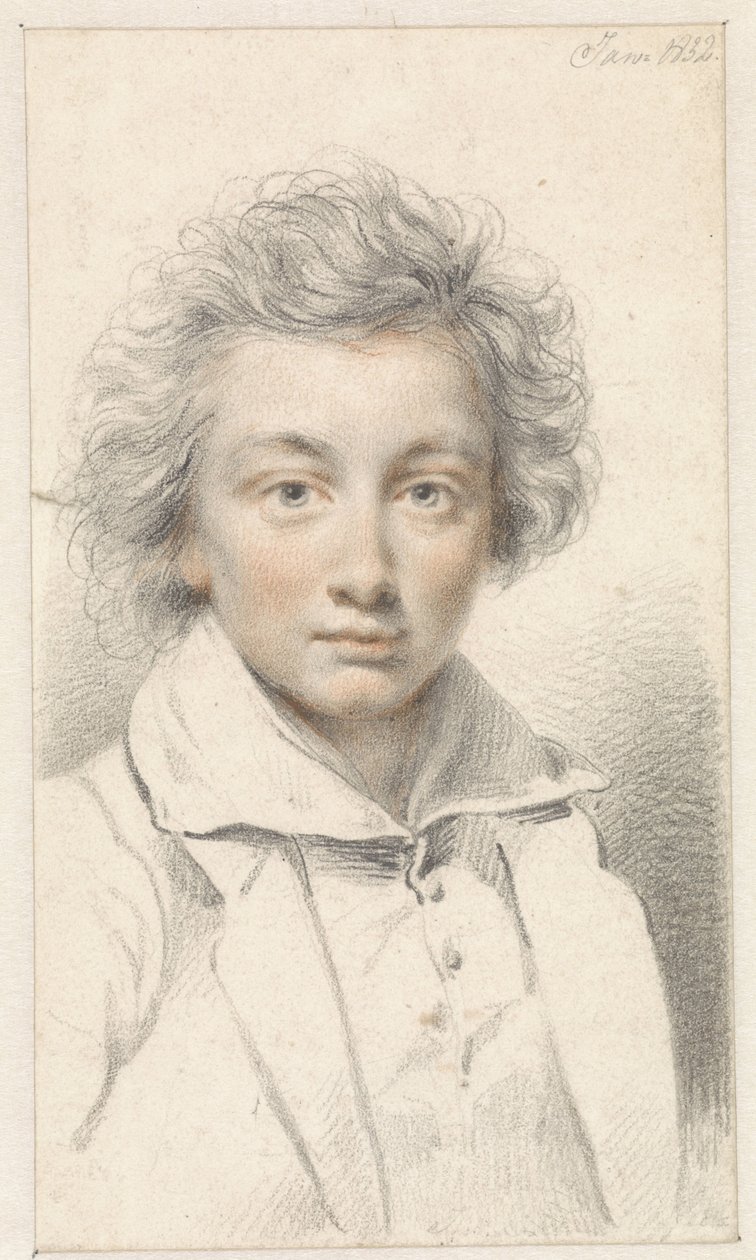 Porträt eines jungen Mannes von Jean Augustin Daiwaille