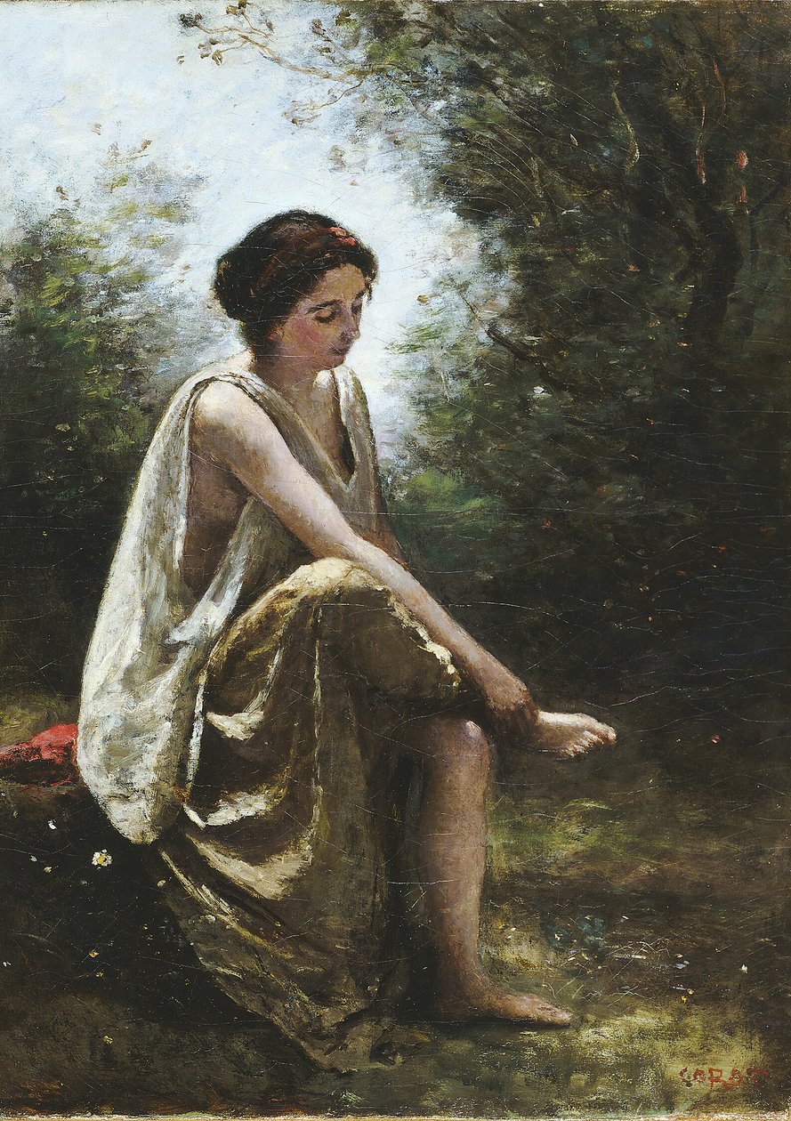 Verwundete Eurydike von Jean Baptiste Camille Corot