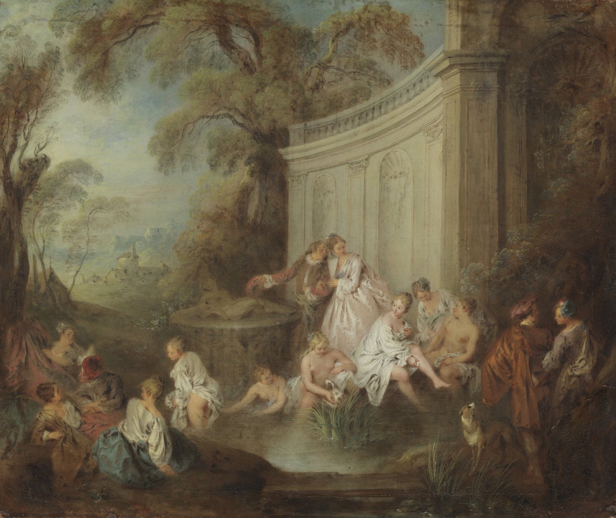 Badende im Park von Jean Baptiste Joseph Pater