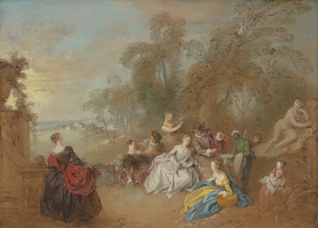 Auf der Terrasse von Jean Baptiste Joseph Pater