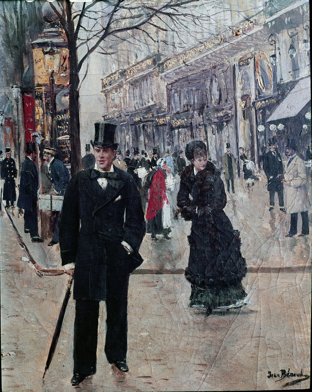 Auf dem Boulevard von Jean Beraud