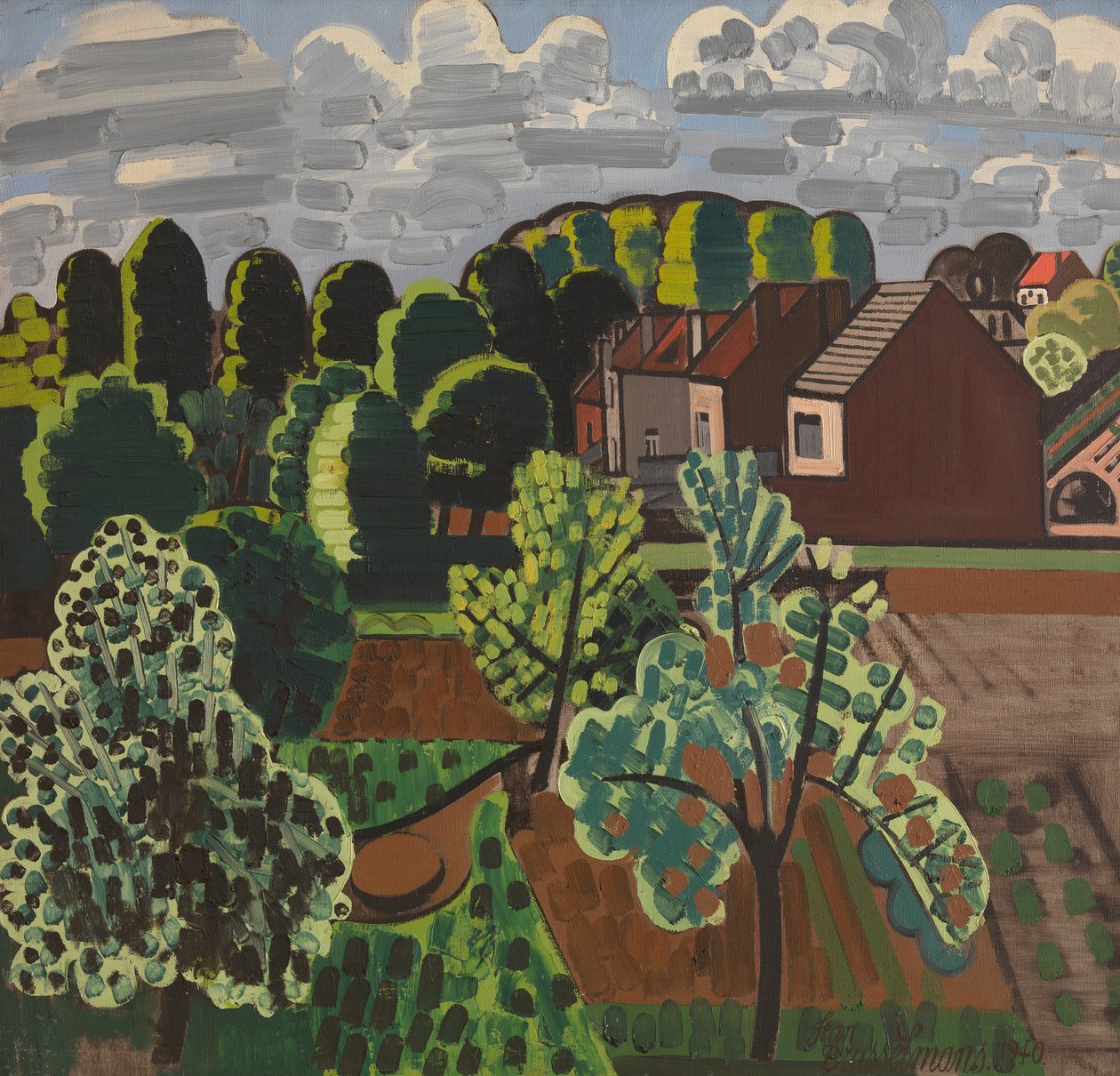 Sonnige Brabanter Landschaft von Jean Brusselmans
