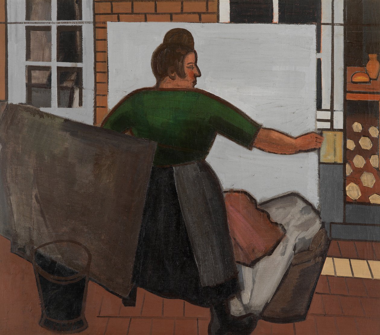Wäscherin von Jean Brusselmans