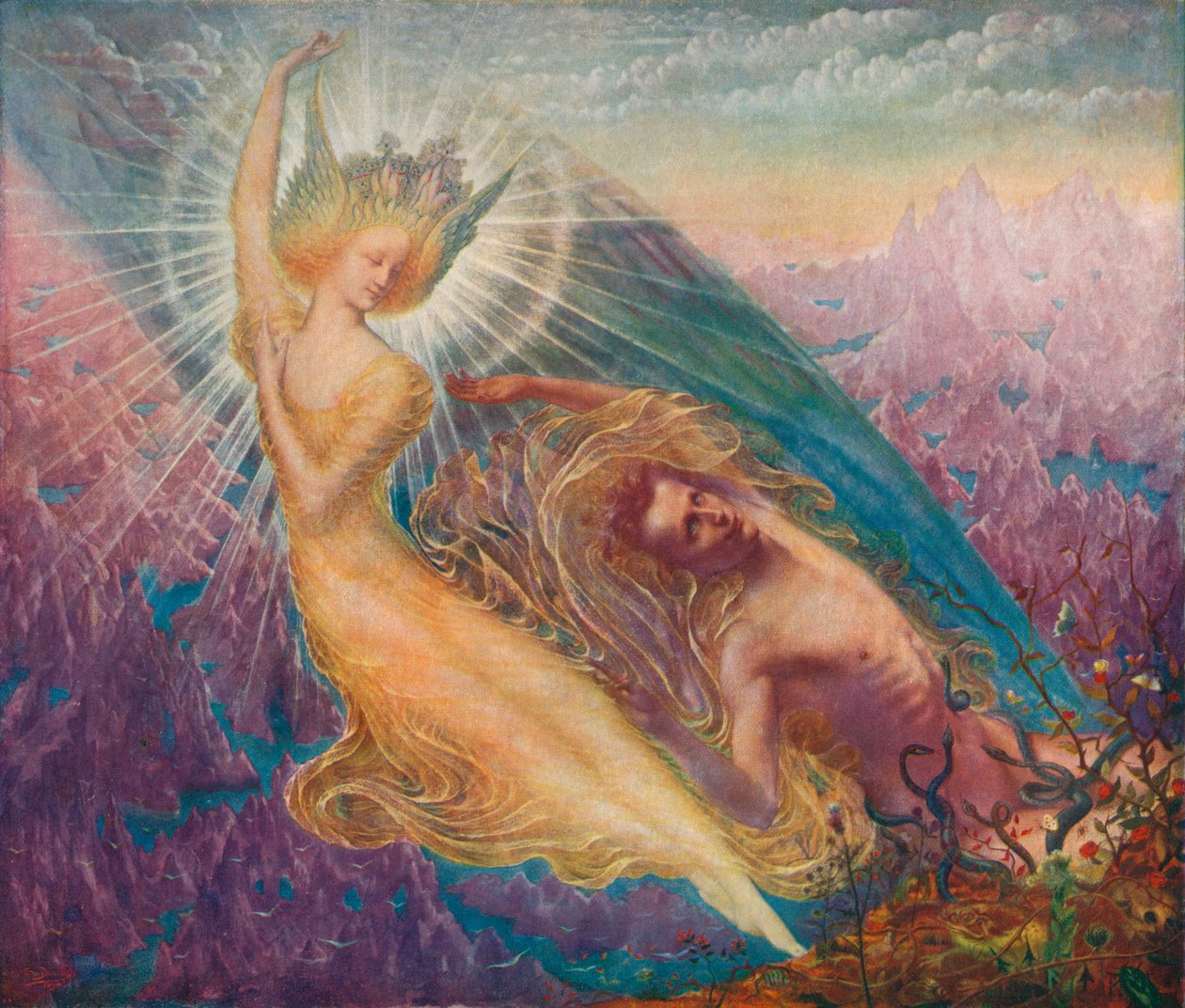 Der Engel der Herrlichkeiten, ca. 1894, 1911 von Jean Delville