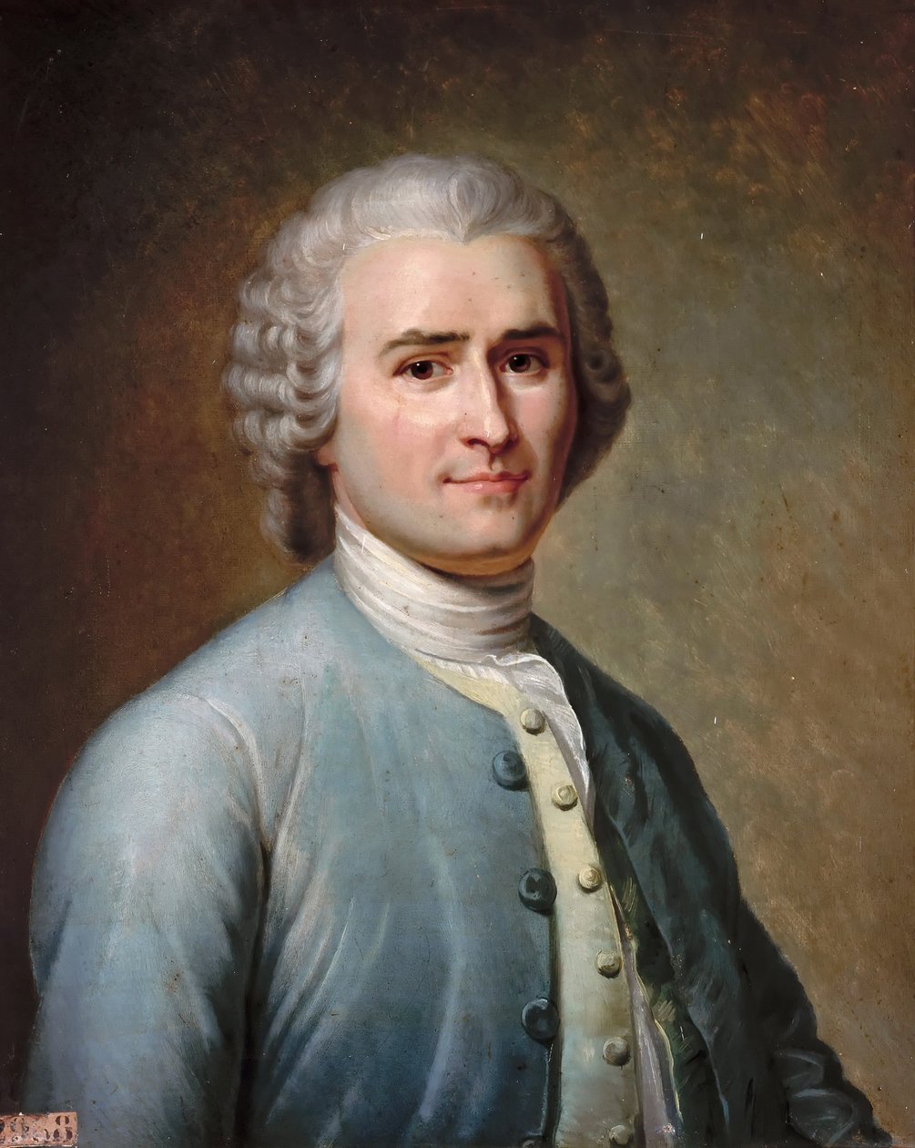 Porträt von Jean-Jacques Rousseau 1712-1778 von Jean Edouard Lacretelle