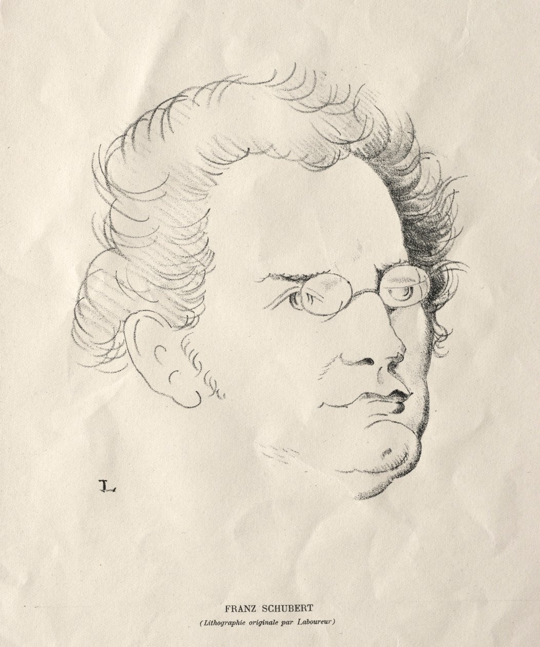 Franz Schubert von Jean Emile Laboureur