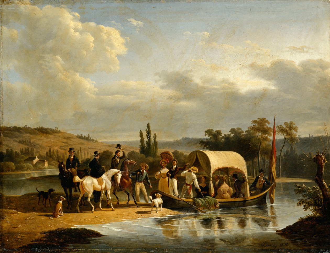 Die Abreise, 1836 von Jean Francois Demay