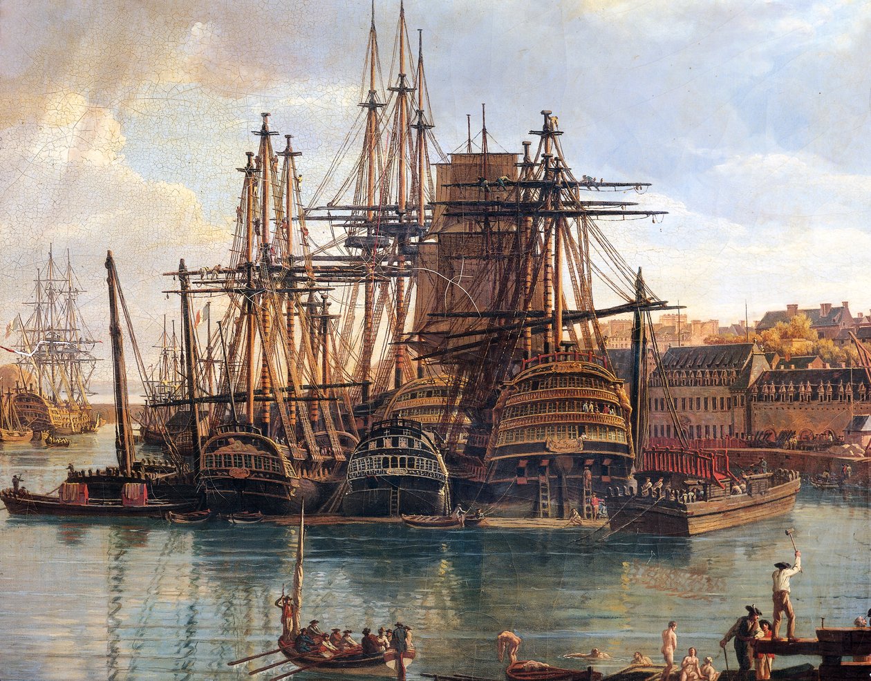 Der Hafen von Brest von Jean Francois Hue