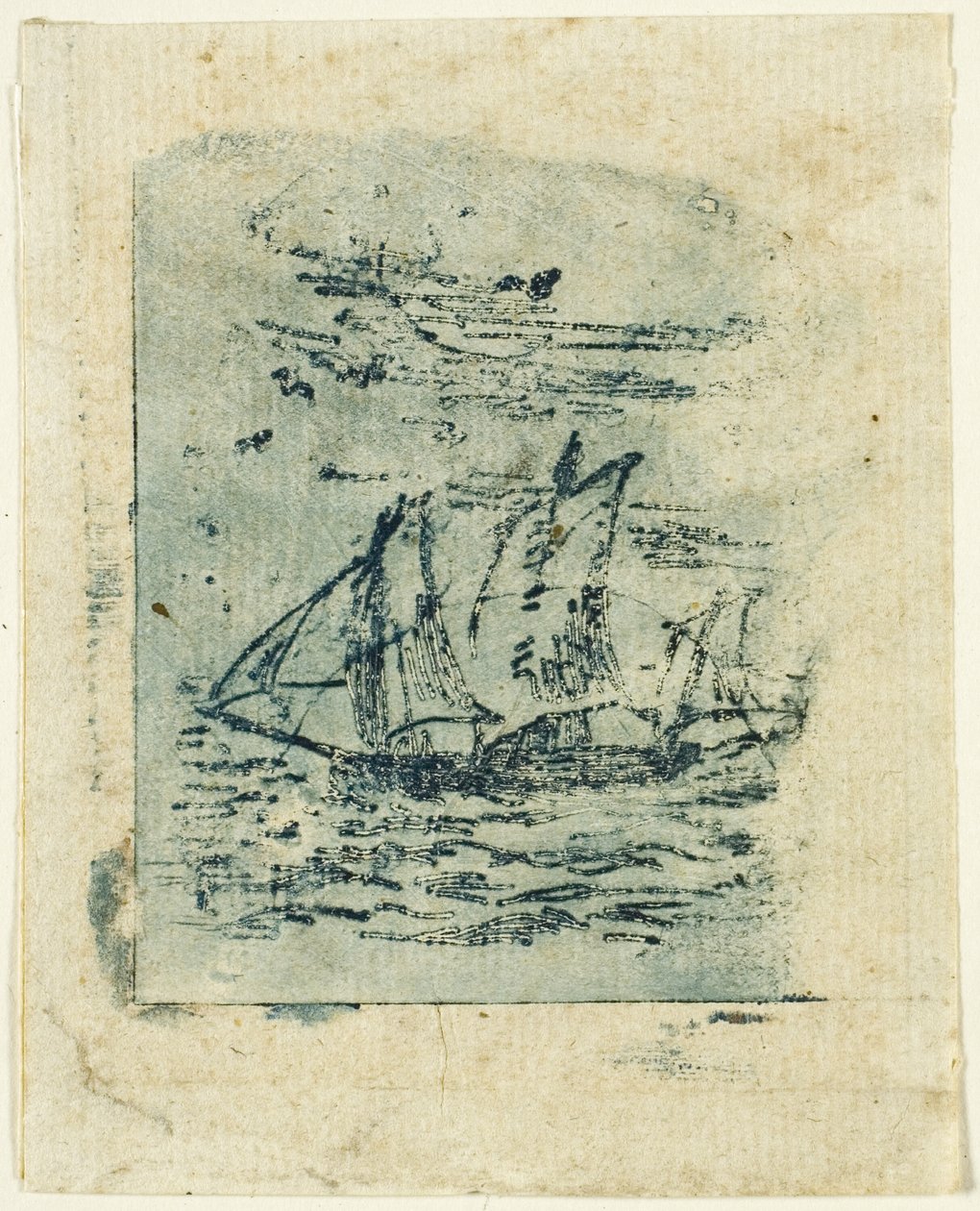 Ein Schiff unter Segeln von Jean Francois Millet