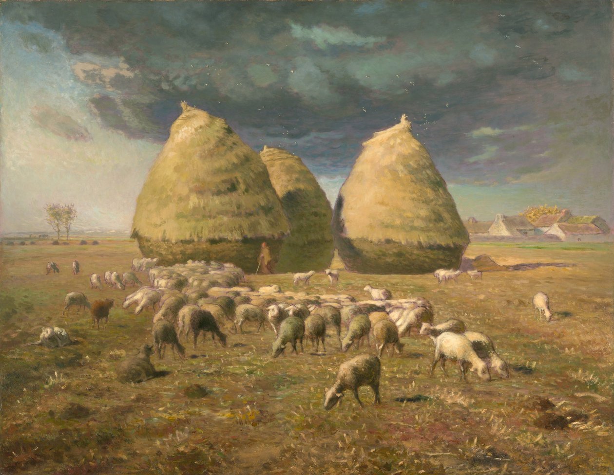Heuhaufen: Herbst, ca. 1874 von Jean Francois Millet