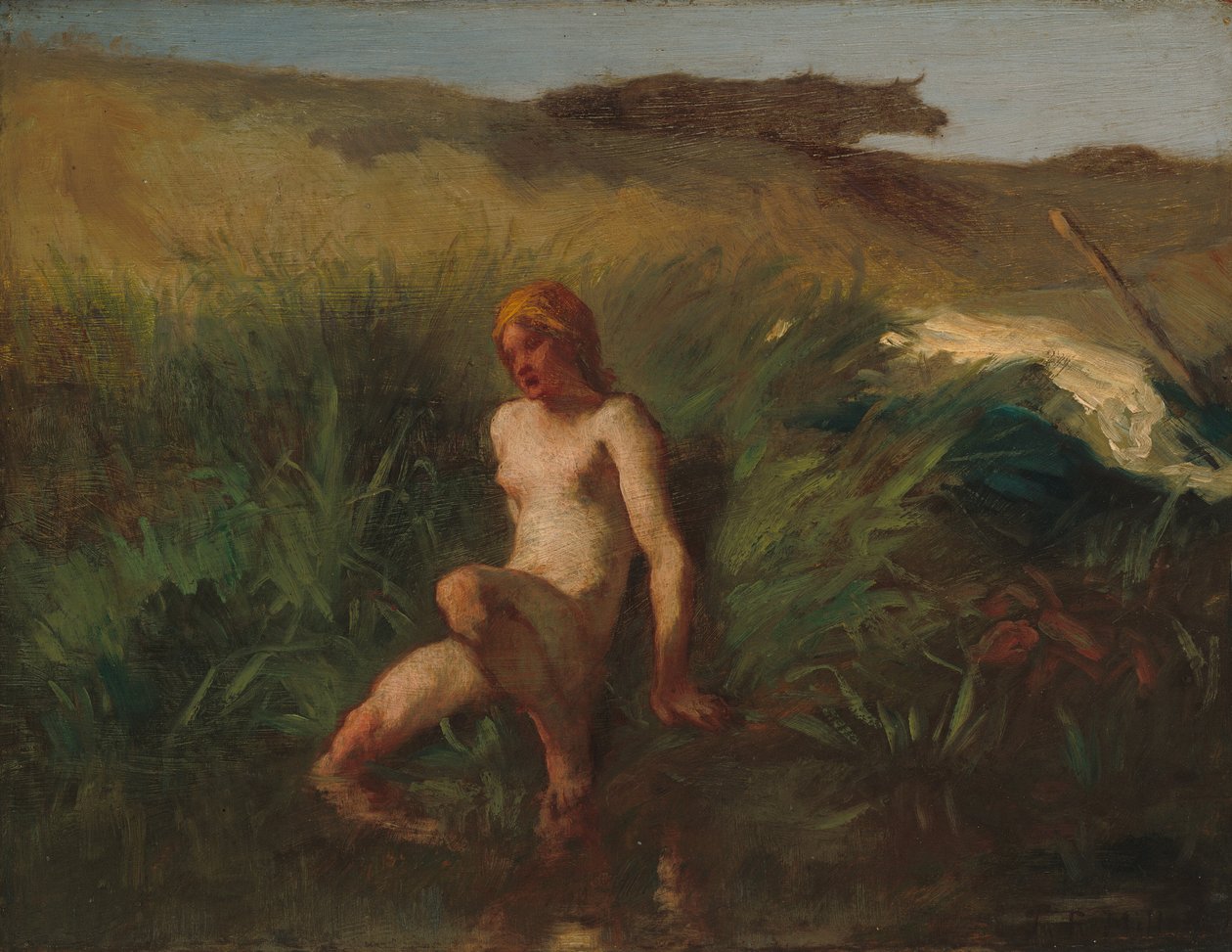 Der Badende, 1846-1848 von Jean Francois Millet