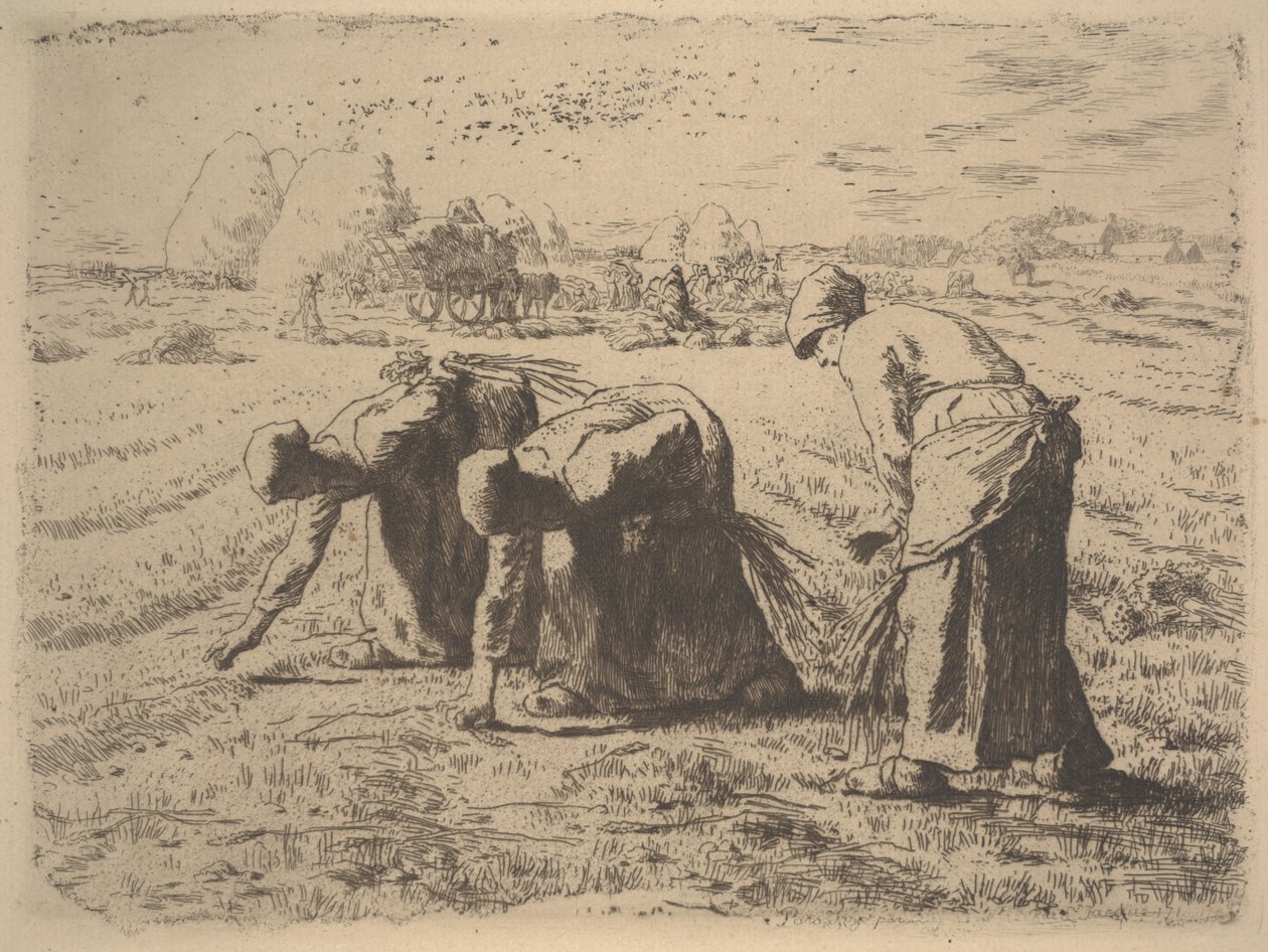 Die Ährenleserinnen, ca. 1855 von Jean Francois Millet