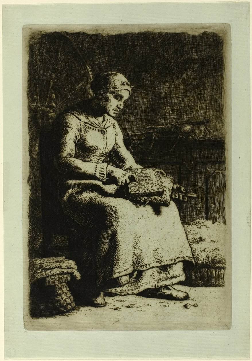 Der Wollkämmer von Jean Francois Millet