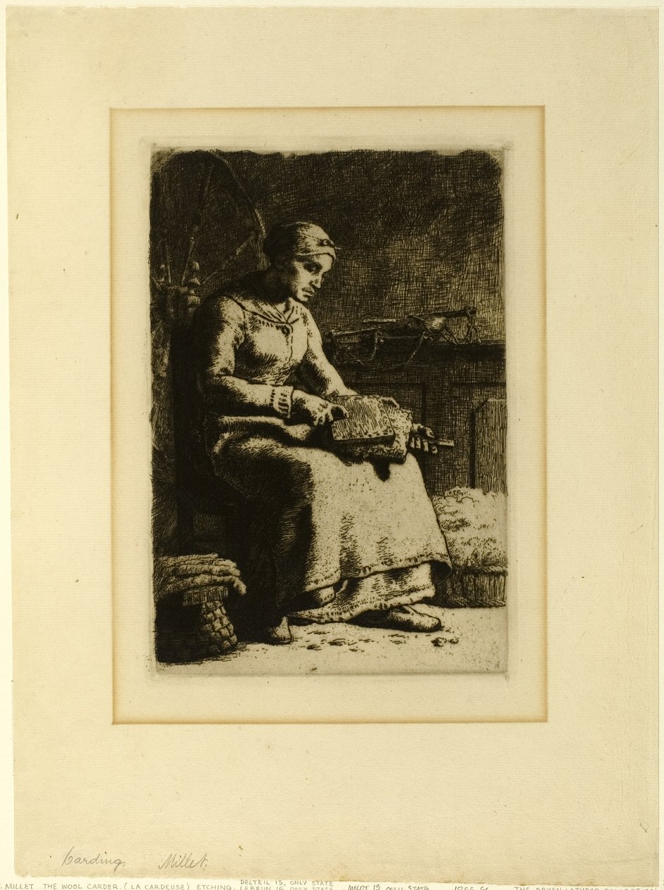 Der Wollkämmer von Jean Francois Millet