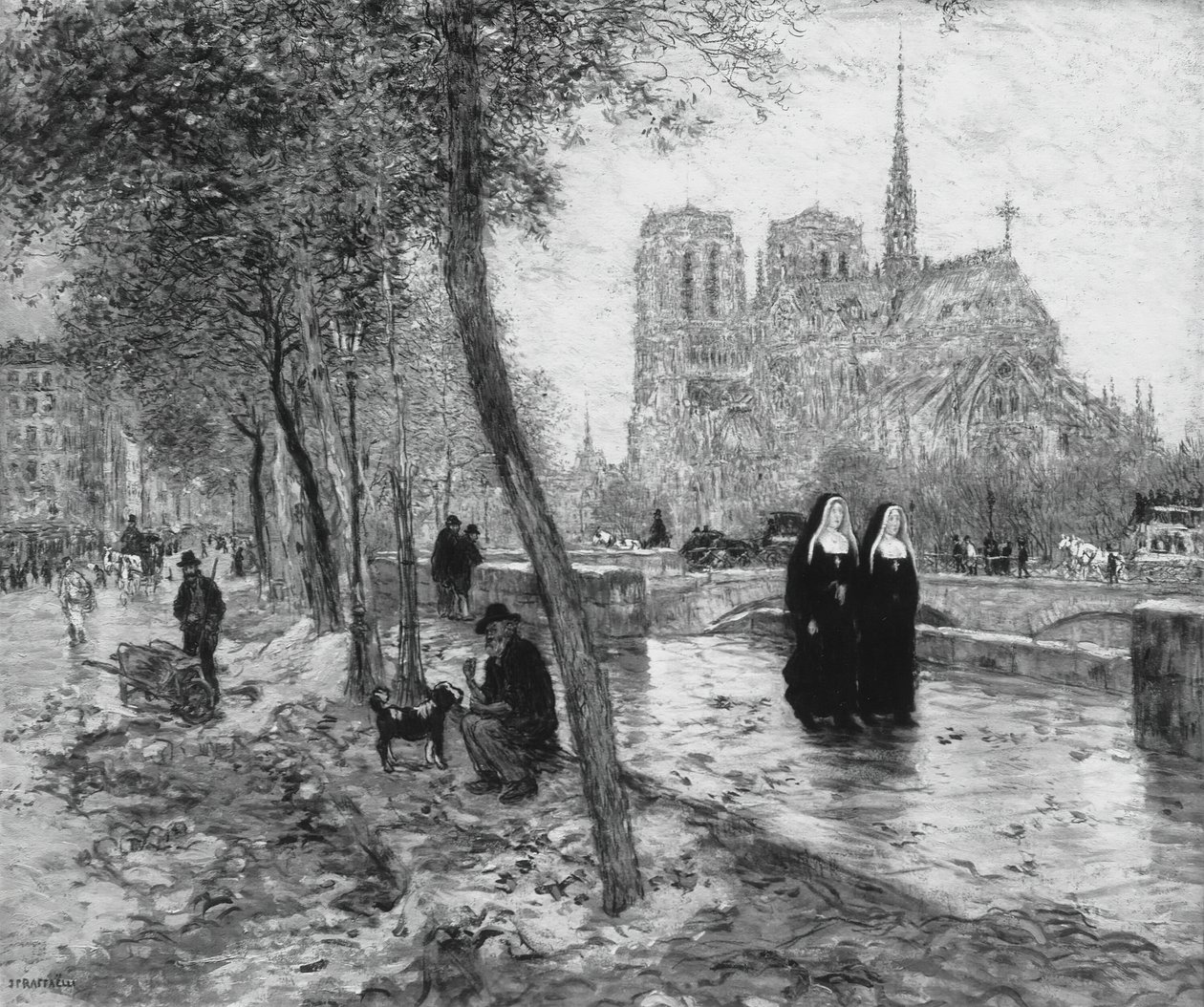 Notre Dame de Paris, 1890-1895 von Jean Francois Raffaelli