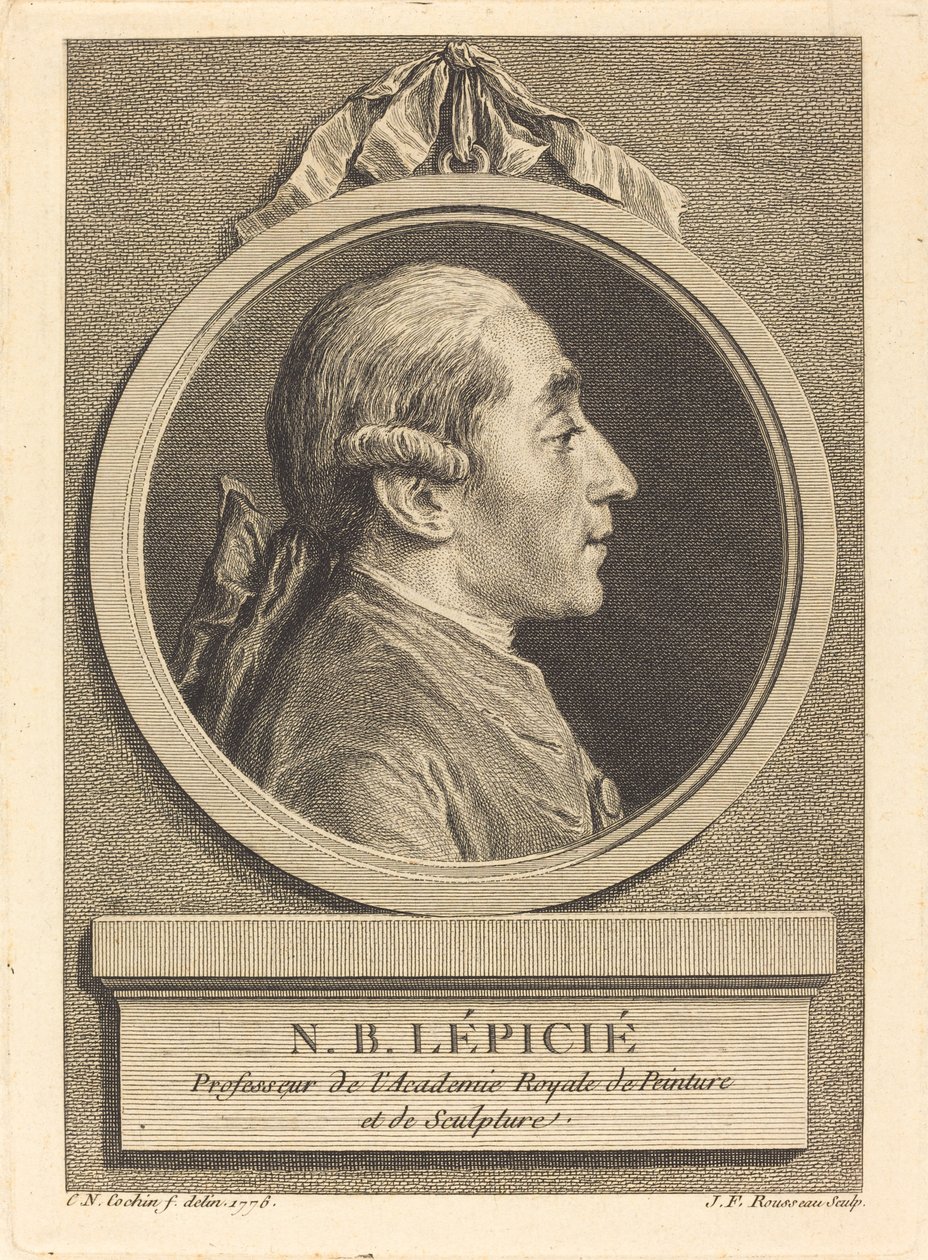N.B. Lepicie von Jean Francois Rousseau after Charles Nicolas Cochin II