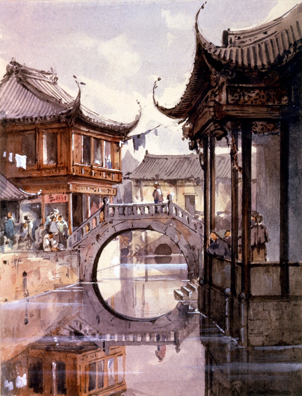 Ansicht von Shanghai, China, ca. 1860 von Jean Henri Zuber