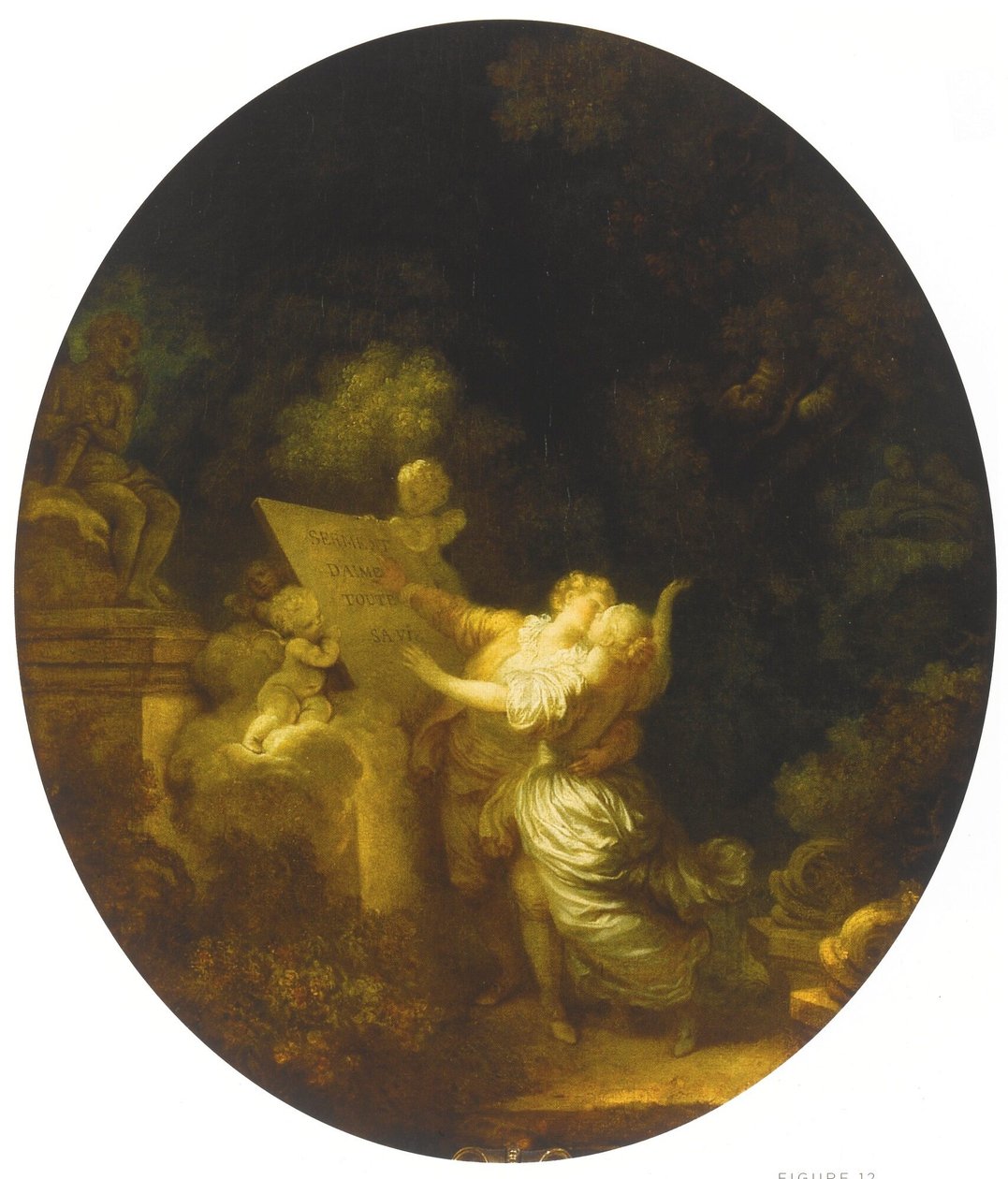 Der Liebesschwur von Jean Honore Fragonard