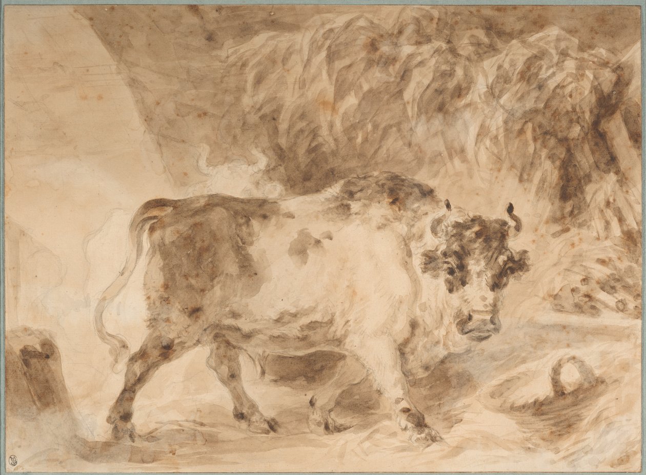 Stier der römischen Campagna von Jean Honore Fragonard