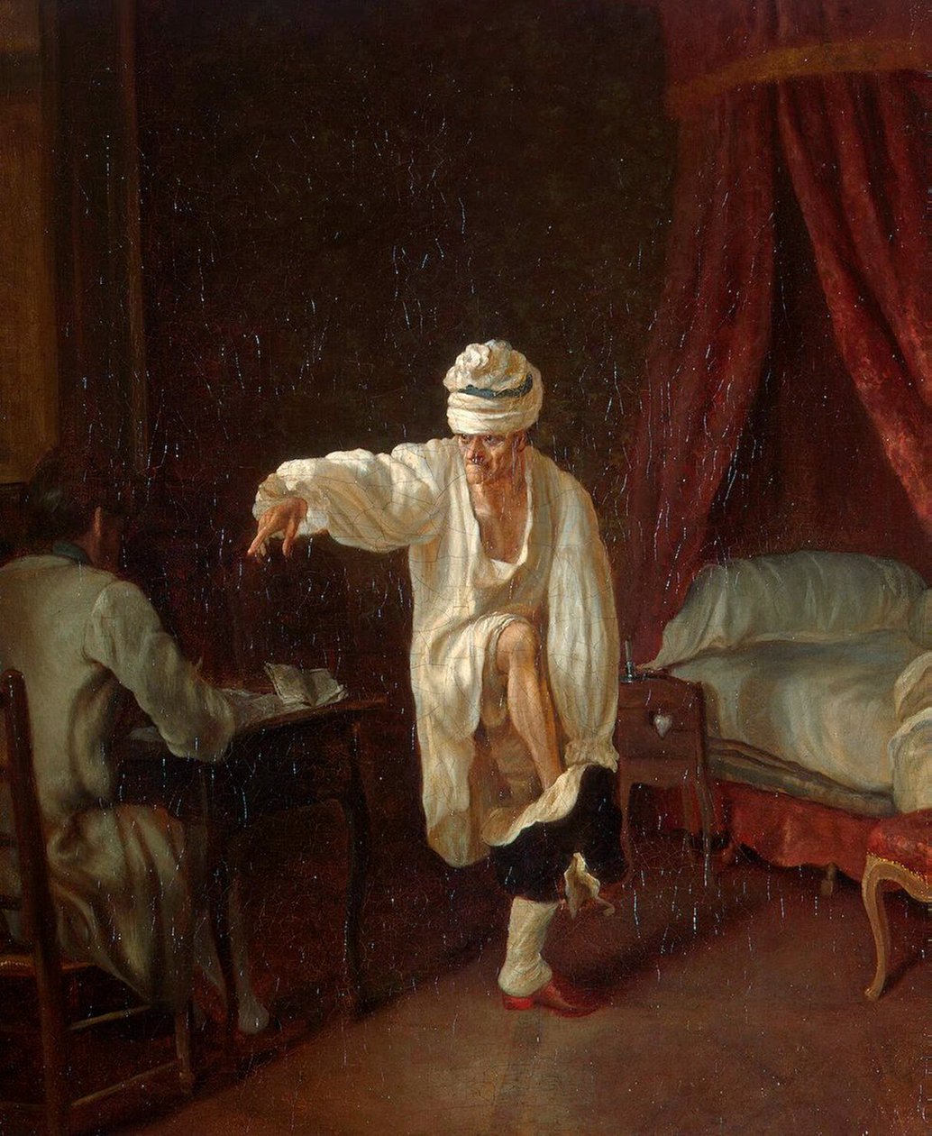 Voltaires Morgen, zwischen 1750 und 1775 von Jean Huber