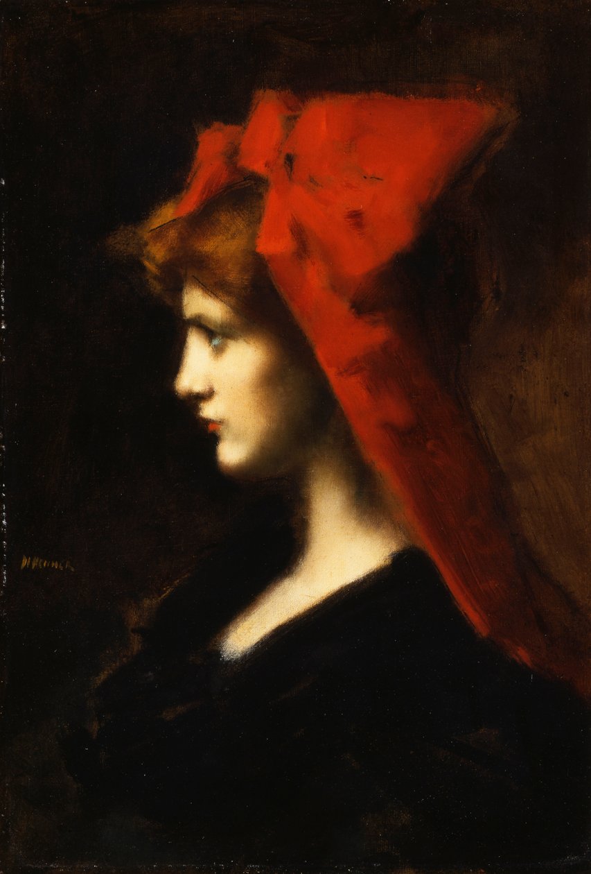 Der rote Hut von Jean Jacques Henner