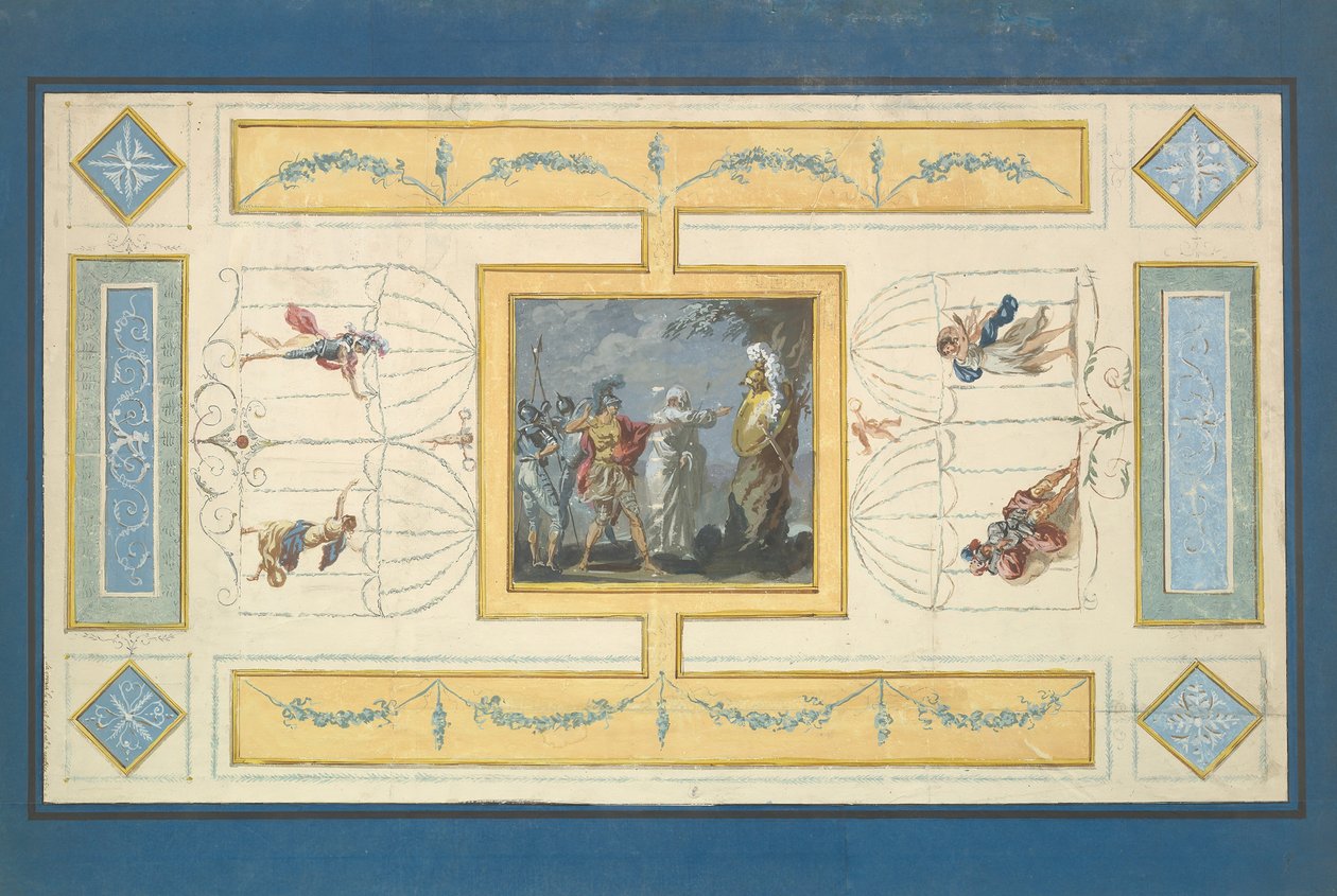 Studie für eine Decke, n.d. von Jean Jacques Lagrenee